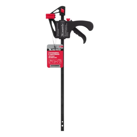 Струбцина универсальная, быстрозажимная, F-образная Matrix, 300 х 415 х 45 мм, пластиковый корпус, 20573 купить в Челябинске