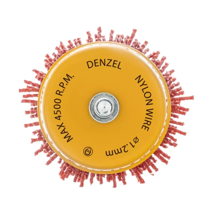 Щетка для дрели Denzel, 65 мм, Чашка, со шпилькой, нейлоновая щетина, 74435 купить в Челябинске