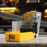Набор сверл по металлу Denzel 723009, 1-13 мм, Р6М5-TiN, Golden Tip, 25 шт купить в Челябинске