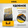 Набор сверл по металлу Denzel 723009, 1-13 мм, Р6М5-TiN, Golden Tip, 25 шт купить в Челябинске