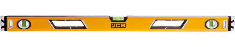 Уровень JCB коробчатый, магнитный, 2 фрезерованные базовые поверхности, 3 ампулы, крашенный, с ручками, 0,5мм/м, 90см JBL004 купить в Челябинске