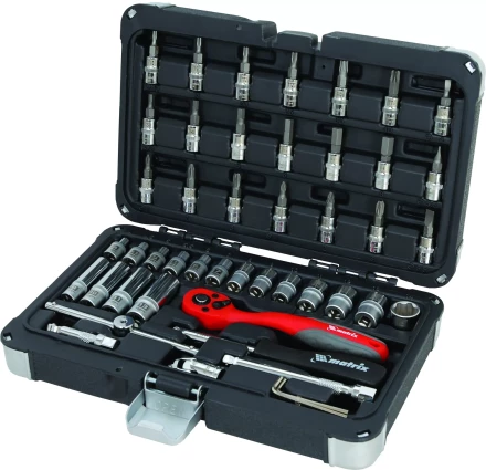 Набор инструмента, 1/4&quot;, Cr-V, S2, усиленный кейс, 47 предм  MATRIX PROFESSIONAL 13550 купить в Челябинске