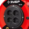 Удлинитель на катушке "ПВС 307", 30 м, 2500 Вт, 4 гнезда, ПВС 3х0,75 кв мм, ЗУБР 55083-30 купить в Челябинске