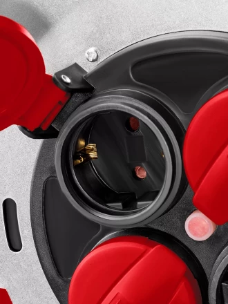 Силовые удлинители на стальной катушке  HEAVY DUTY 4.0, кабель КГ 3х2,5 кв мм 55086-50 купить в Челябинске