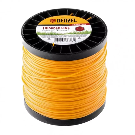 Леска для триммера круглая  2,0 мм 190 м на Din катушке Россия Denzel 96133 купить в Челябинске