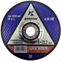 Круг для шлифования A30TBF 115х6,0х22,2 Кратон 1 07 04 001