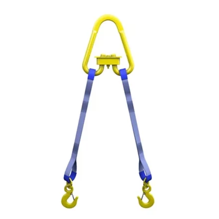 Строп текстильный двухветвевой 2СТ 1.25 т L=2 м РА 60 мм Звено РТ-3 купить в Челябинске