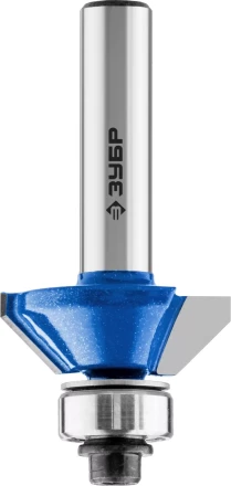 ЗУБР 25.4 x 8 мм, фреза кромочная калевочная (фасочная) №9, Профессионал (28711-25.4) купить в Челябинске