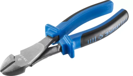 Бокорезы усиленные ЗУБР эксцентриковое расположение шарнира, особостойкое спец. покрытие Н12Х1 (никель/хром), двухкомпонентные рукоятки, 170мм 2201-6-17_z01 купить в Челябинске