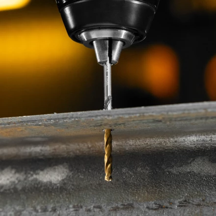 Набор сверл по металлу Denzel 723010, 1-13 мм, Р6М5К8-TiN, Golden Tip, 25 шт купить в Челябинске