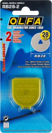 Лезвие OLFA специальное, круговое, 28мм, 2шт OL-RB28-2 купить в Челябинске