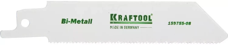 Полотно KRAFTOOL "INDUSTRIE QUALITAT", S522EF, для эл/ножовки, Bi-Metall, по металлу, шаг 1,4мм, 80мм 159755-08 купить в Челябинске