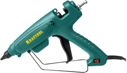 Пистолет клеевой (термоклеящий) &quot;PRO&quot;, KRAFTOOL 06843-220-12, эл, двухкомп корпус, рабоч темп 193град, выход клея 1,2кг/час, d=12мм, 220Вт 06843-220-12 купить в Челябинске
