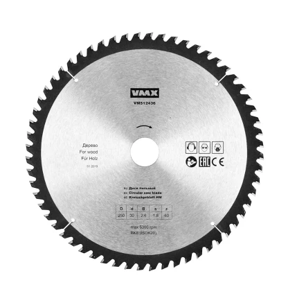 Диск пильный ф250х30 z60 дерево VMX 512436 купить в Челябинске