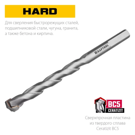 Cверла специальные по твёрдым материалам HARD 29177-090-5 купить в Челябинске