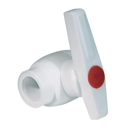 Кран шаровой PP-R 32мм белый (5/30) 45532 купить в Челябинске