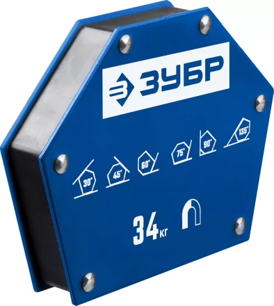 ЗУБР УМ-6, 34 кг, угольник магнитный для сварочных работ, Профессионал (40055-34) купить в Челябинске