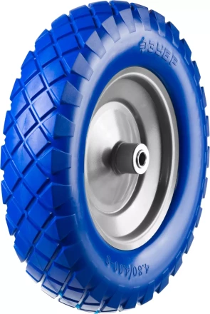 Колесо ЗУБР &quot;ПРОФЕССИОНАЛ&quot; полиуретановое, 380мм, посадочный размер 16мм 39912-2 купить в Челябинске