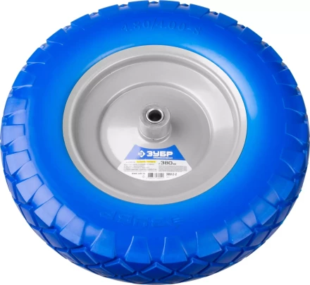 Колесо ЗУБР &quot;ПРОФЕССИОНАЛ&quot; полиуретановое, 380мм, посадочный размер 16мм 39912-2 купить в Челябинске